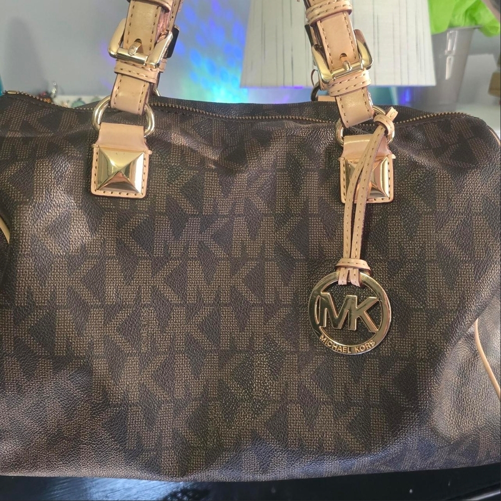Michael Kors Brown Monogram Handbag